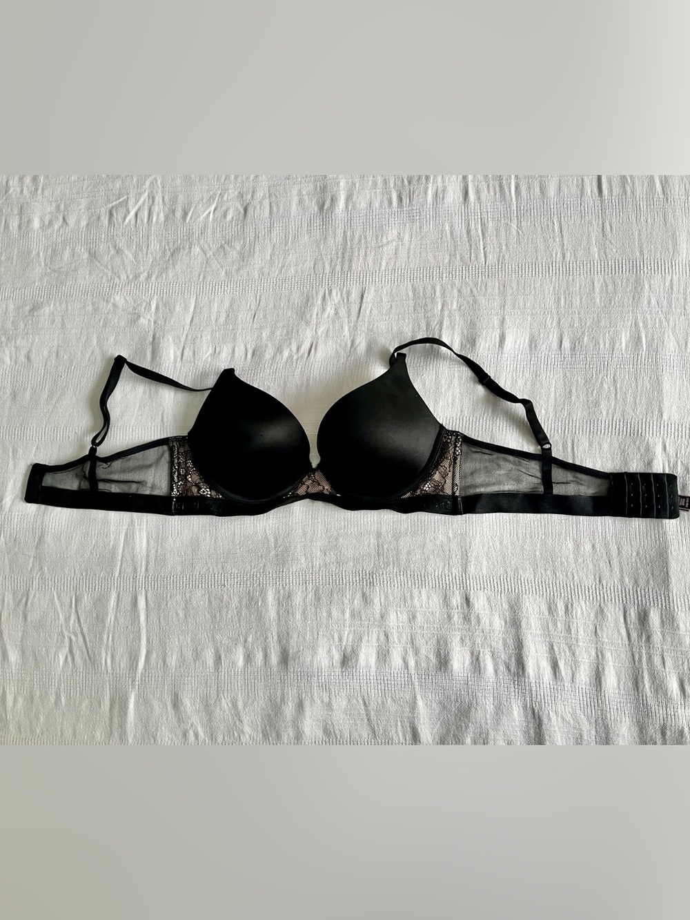 Victoria's Secret Black Lace Push-Up Bra
